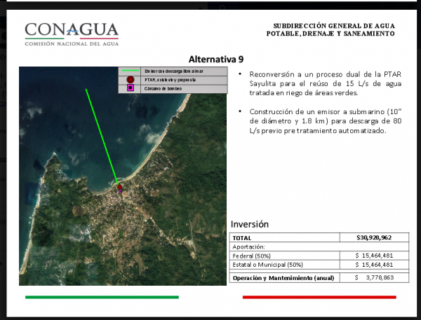 Propuesta aceptada después de análisis entre empresarios y CONAGUA para saneamiento de agua en Sayulita